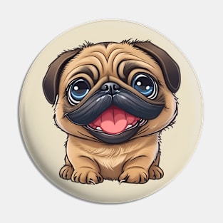 Pug Puppy Pin