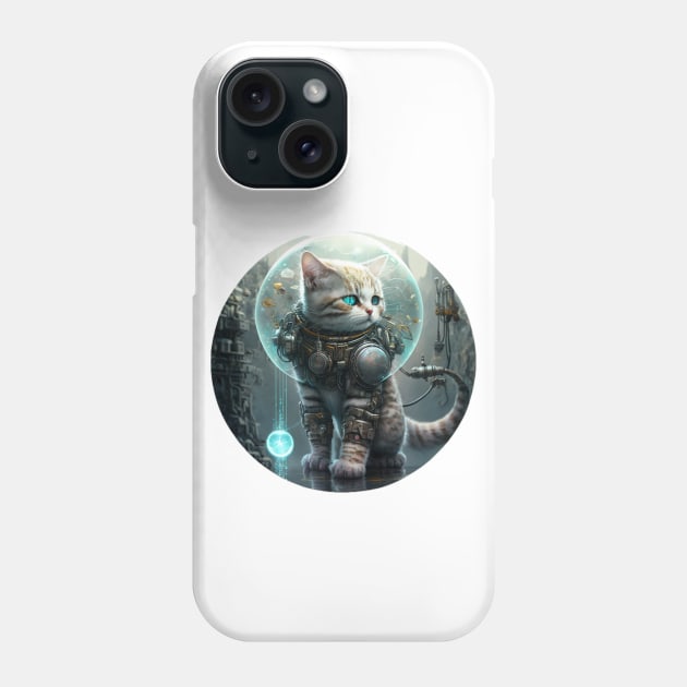 Lies And Damn Lies About CAT IN ROBOT SUIT, IN SPACE Phone Case by HappysSpace