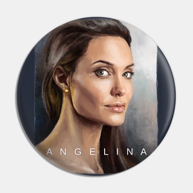 Angelina Jolie portrait Pin by irenkonst
