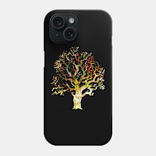 Tree Figure with Abstract Texture (Pilgrimag) Phone Case