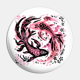 Cherry Blossom Koi Pin