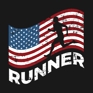 USA Running Track And Field Marathon T-Shirt