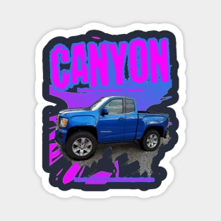 Purple Mini Canyon Splash Truck Magnet