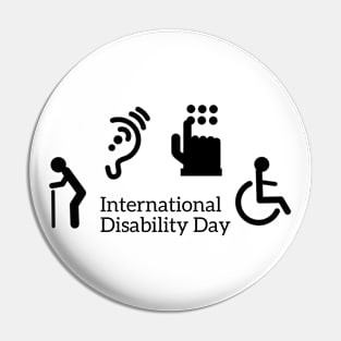 Internasional disability day Pin