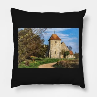 Aldworth Parish Church in Berkshire Pillow