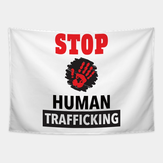 Stop Human Trafficking Tapestry by mstory