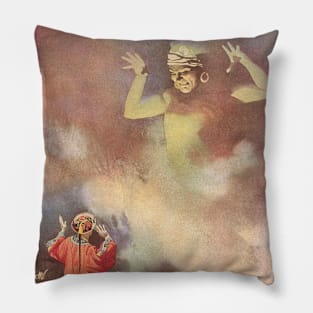 Vintage Fairy Tales, Genie from Aladdin and the Wonderful Lamp Pillow