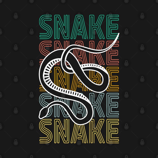 Retro Snake Lover by White Martian