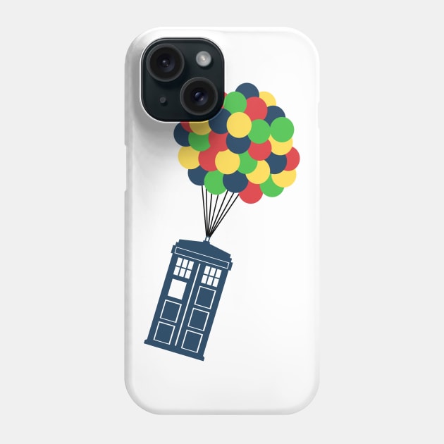 The Police Box on the sky Phone Case by Daltoon