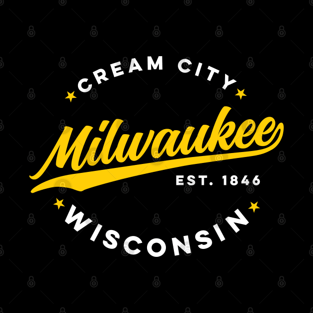 Vintage Milwaukee Wisconsin Cream City USA by DetourShirts