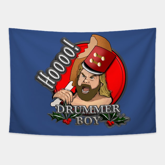 Hoooo! The 2x4 Drummer boy Tapestry by Ace13creations