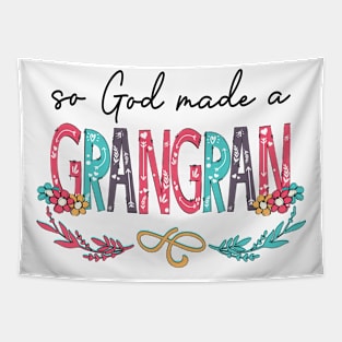 So God Made A Grangran Happy Mother's Day Tapestry