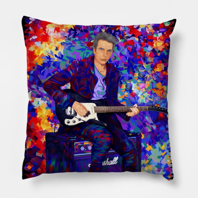 12th Doctor Full color Abstract Pillow by Dezigner007