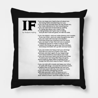 RUDYARD KIPLING - IF | Poster And Other Formats Pillow