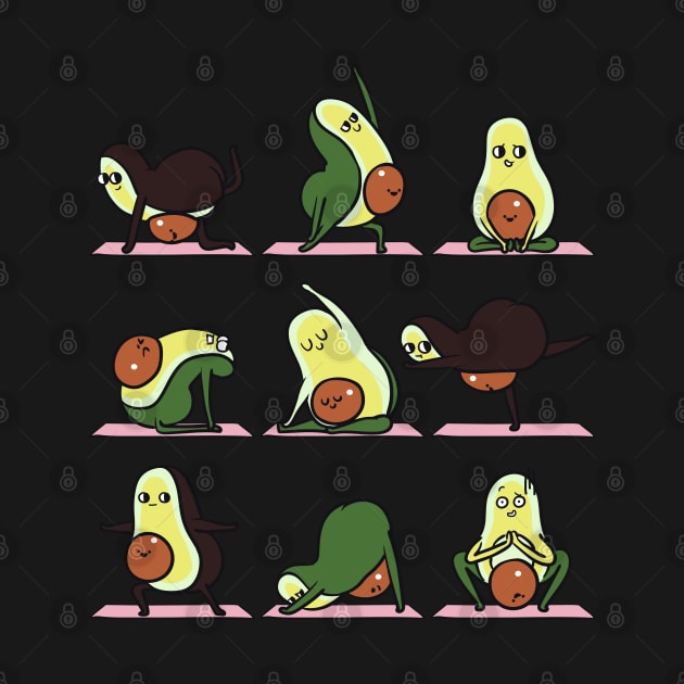 Pregnancy Avocado Yoga by huebucket