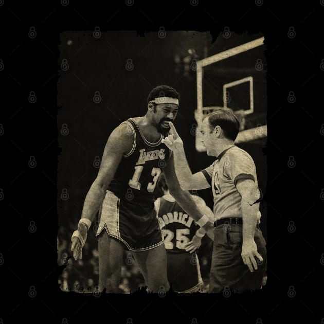 Wilt Chamberlain Protest to Referee by Wendyshopart