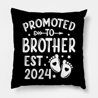 Promoted To Brother Est 2024 First Time Dad Father's Day Pillow