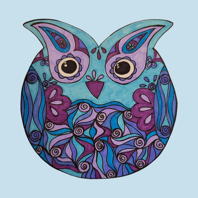 Cool owl by Waterink Studio