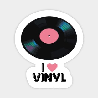 I Love Vinyl Magnet