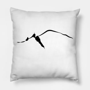 Chamonix Mont blanc et Aiguille du Midi leewarddesign Pillow