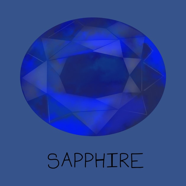 Sapphire Crystal September Birthstone by DesignsBySaxton