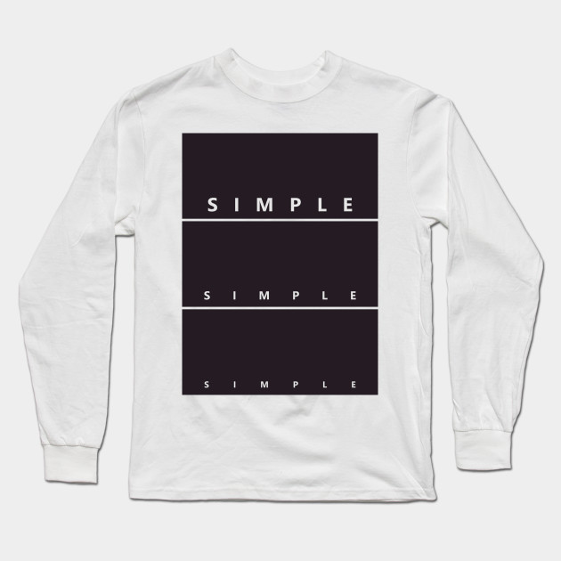 Nieuw simple tshirt design idea - Simple Design Idea - Long Sleeve T RT-21