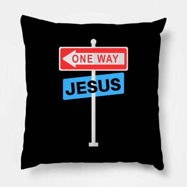 One Way Jesus | Christian Pillow by All Things Gospel