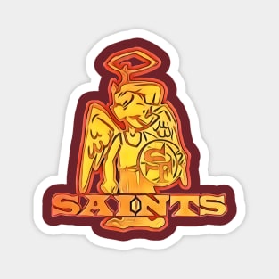 San Francisco Saints Basketball Magnet