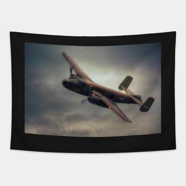 B-25 Mitchell Bomber Tapestry by Nigdaw