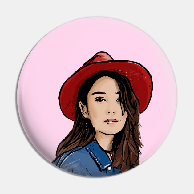 Woman in the Red Hat Pin by obsidianhoax