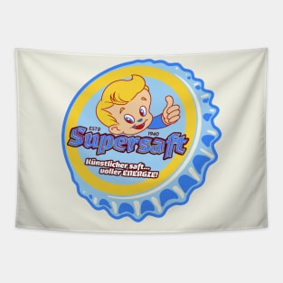 Retro Vintage Supersaft Soda Bottlecap Tapestry