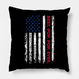 Pop Ever American Flag Fathers Day Pillow