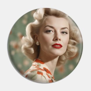 1950s Glam Woman Pin