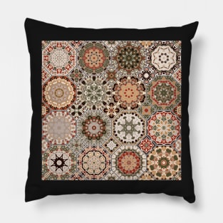 Octagonal Oriental and ethnic motifs in patterns. Pillow