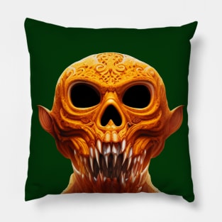 Creepy Halloween Guardian Pumpkin Monster Back Version (MD23HWN001ab) Pillow