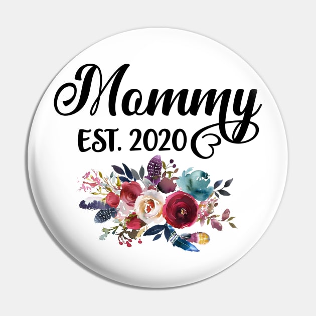 Mommy Est 2020 Pregnancy Announcement Pin by LotusTee