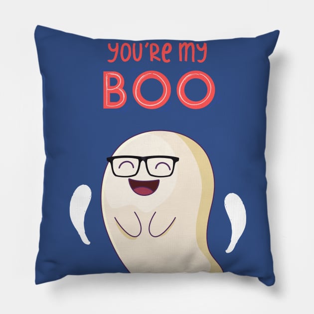 you're my boo couple cute Pillow by Oncom's brick