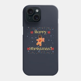 Merry Christmas from Mr GingerBread Man Phone Case