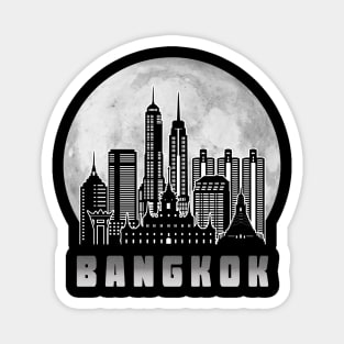 Bangkok Thailand Skyline Full Moon Magnet