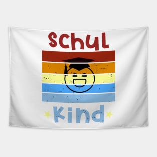 Schulkind 1. Klasse Smile Schulbeginn T shirt Tapestry