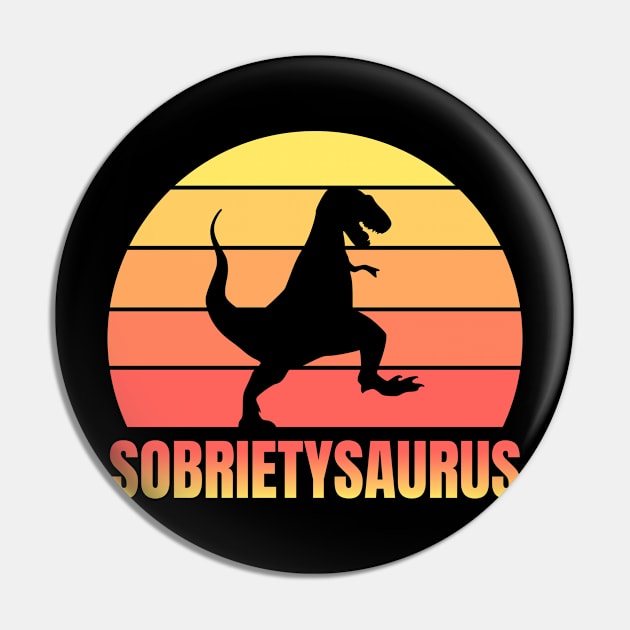 Sobrietysaurus Pin by sqwear