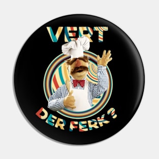 vert der ferk retro style Pin