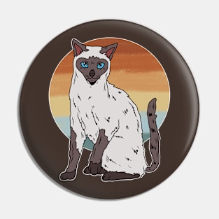 SIAMESE CAT RETRO Pin