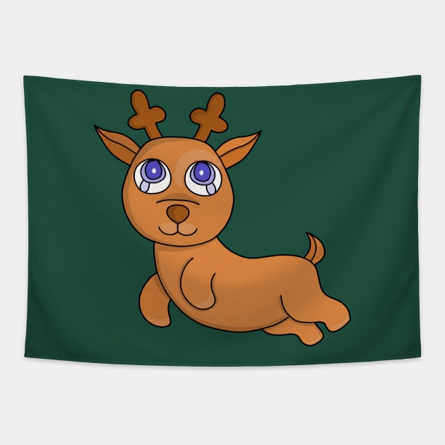 Adorable Reindeer Tapestry by DiegoCarvalho