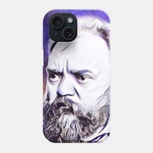 Antonín Dvořák Pink Portrait | Antonín Dvořák Artwork 6 Phone Case