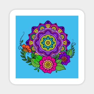 Floral Mandalas 208 (Style:22) Magnet