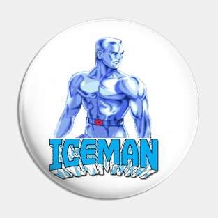 Ice Guy Superhero Pin