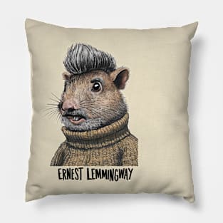 Ernest Lemmingway Pillow