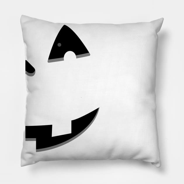 Couples Second Half Halloween Pumpkin Pillow by Up 4 Tee