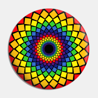 Rainbow Spiral Pin